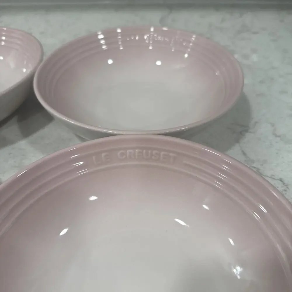 Set 4 Le Creuset SHELL PINK Stoneware 7